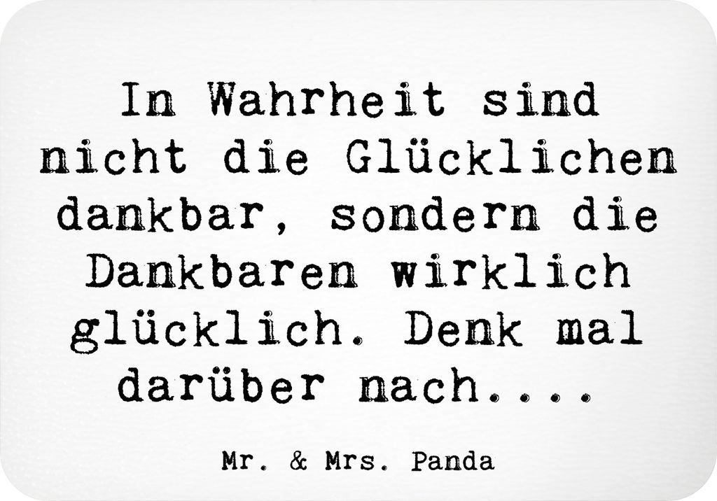 Mr. & Mrs. Panda magnet Spruch Dankbarkeit für kleine Dinge - Weiß - Geschenk, Gefühl, Wunder, Motivation, Stressbewältigung, Zitat, Zufriedenh...