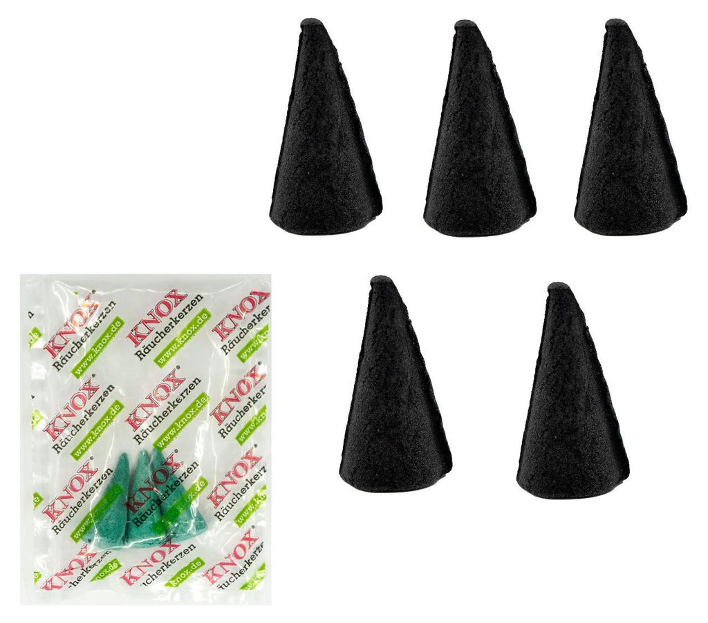 KNOX Räucherkerzen - XXL Riesen 5er Set - Opium - mit 3er Produktbild 
