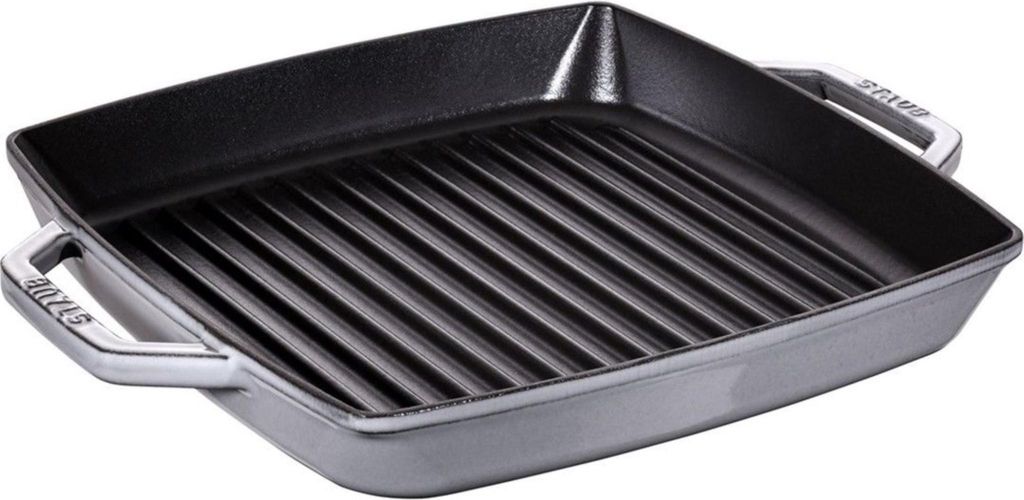 Staub 40511-684-0, Rechteckig, Grillpfanne, Schwarz, Grau, Emaille, 240 °C, Eisenguss