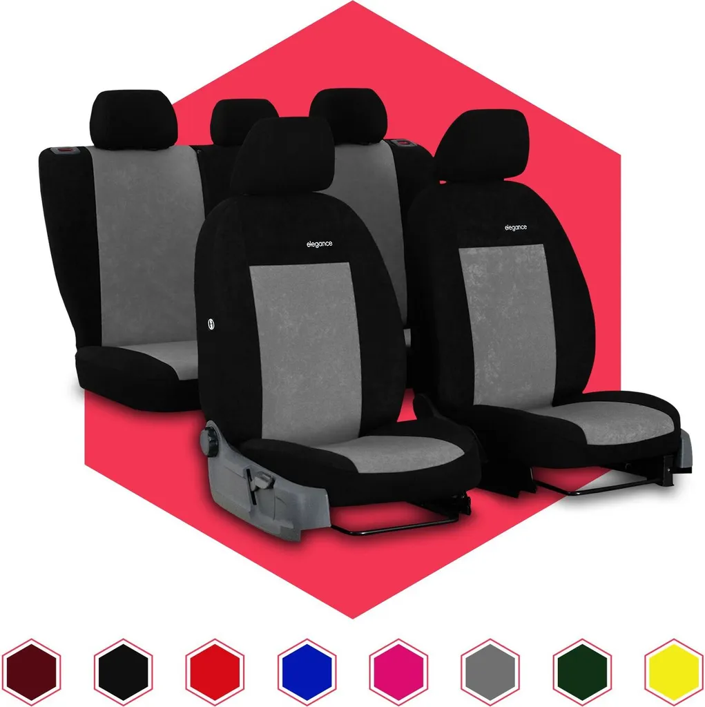 Coprisedili auto Coprisedili universali per Dacia Sandero Set grigio