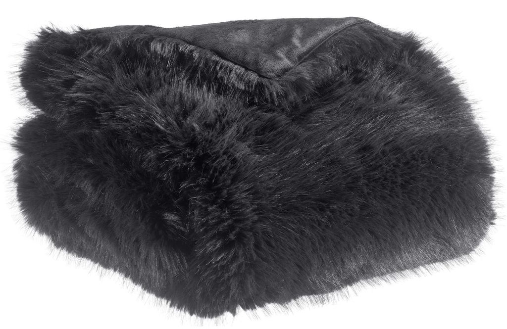 Recycelte Decke Nolan kaviar 130 x 170 cm Vivaraise