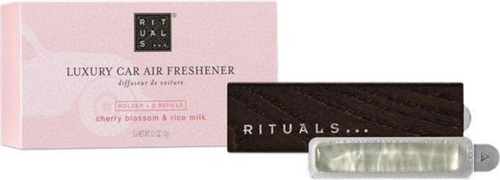 Rituals The Ritual of Sakura Cherry Blossom & Rice Milk Car Air Freshener Holder + Refills 2 x 3 g