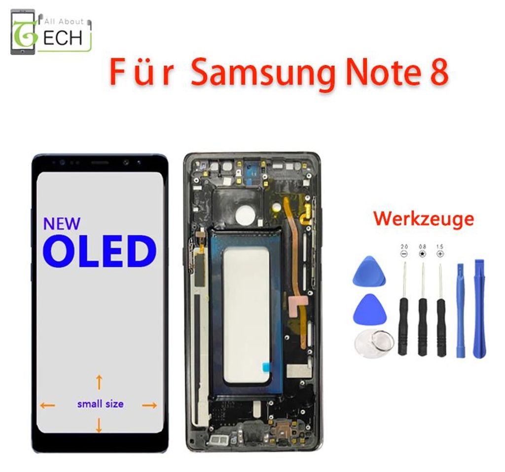 Für Samsung Galaxy Note 8 N950F LCD Display (OLED) Produktbild 