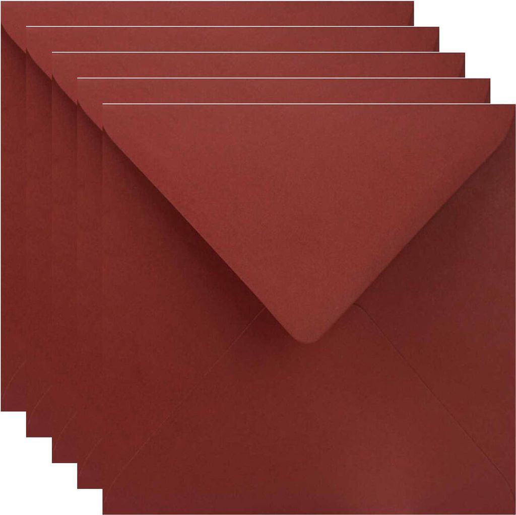 K4 NK Briefumschläge Sirio Color Cherry Umschlag Briefumschlag kastanienbraun 115g - 25 Stücke