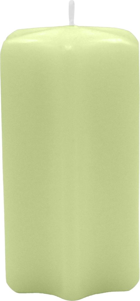Sternkerzen Kiwi Hellgrün 100 x Ø 60 mm, 8 Stück