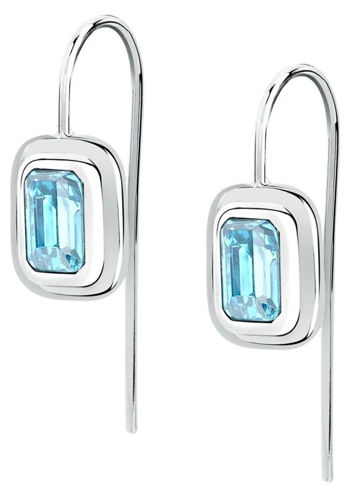 Boucles d'oreilles acier zircon bleu TJAXA27 : fini les oreilles sensibles