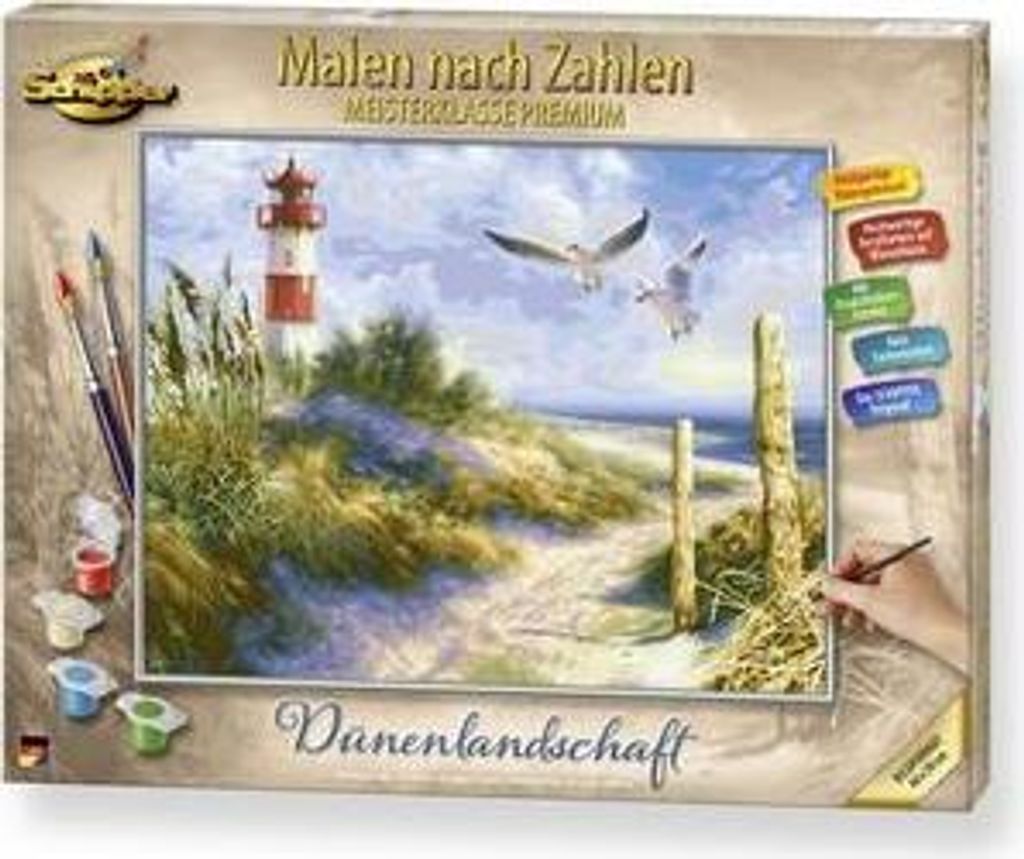 Malen nach Zahlen|Schipper Malen nach Zahlen - Dünenlandschaft mit Leuchtturm