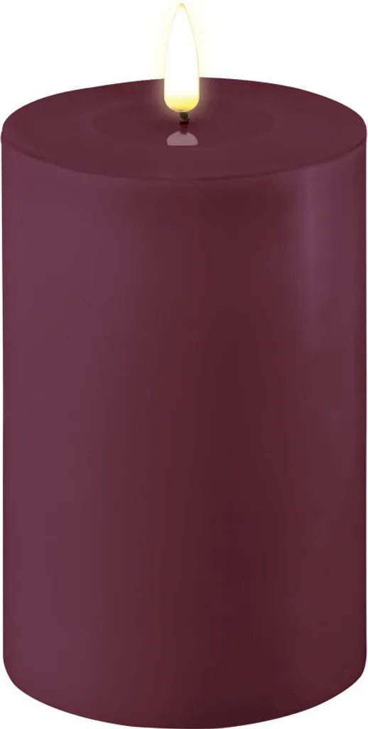 Candela LED Deluxe Homeart Viola con Timer: Real Flame Effetto Cera