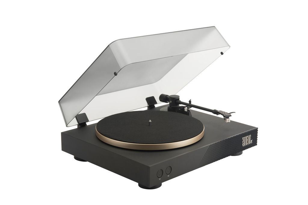 JBL Spinner BT, Gramofon z napędem pasowym, Czarny, Złoto, Zdjęcie produktu 