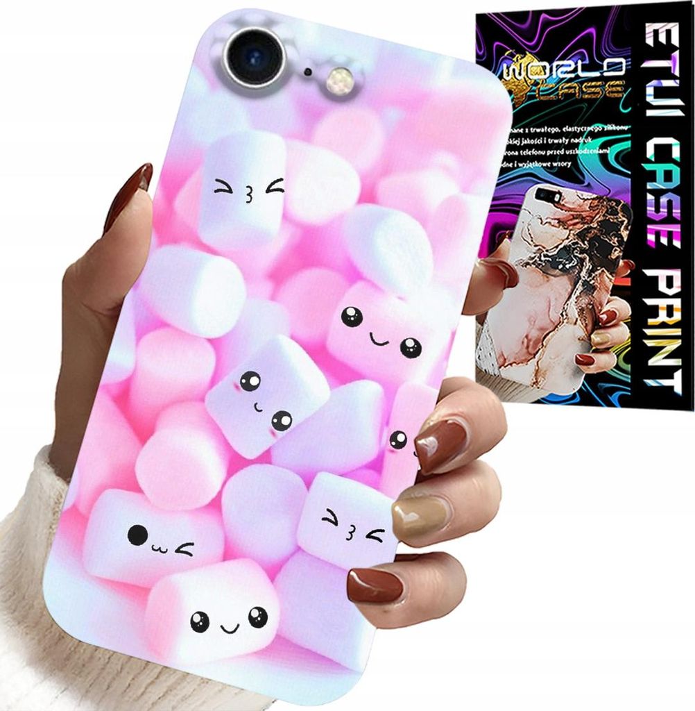 Etui Für Iphone 7 / 8 / Se2 - Sweet Marshmallow Design, Etui, Rückseite
