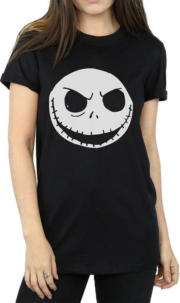 Nightmare Before Christmas - T-Shirt für Damen BI1008 (L) (Schwarz)