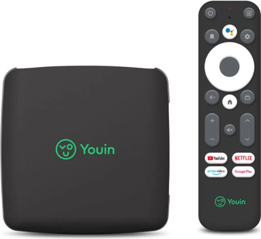 Youin EN1060K Lecteur Multimédia Argenté HDR - Android TV Haute Vitesse