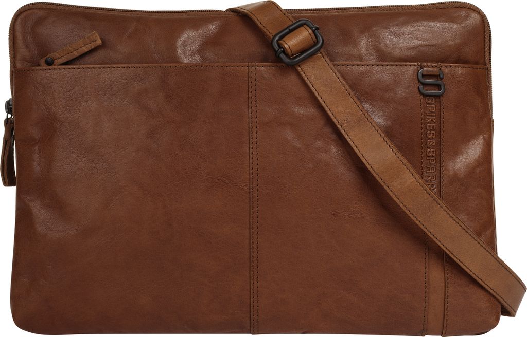 Spikes & Sparrow Dokumententasche Laptop Sleeve Herren, Damen 021809 cognac