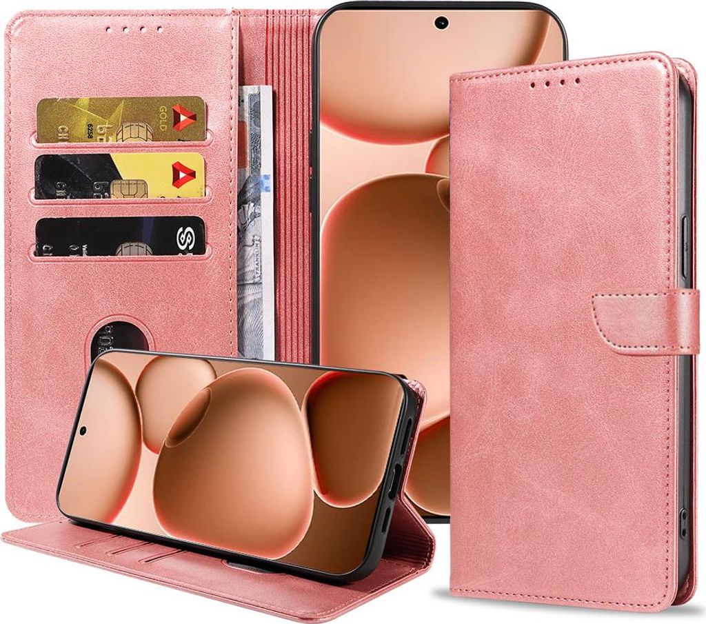 Geeignet für Oppo Find X8 Ultra Phone Case Kunstleder mit magnetischer Lippe und Kartenhalter Book Case mit Klappe - Wallet Case mit Cardslot - Pi...