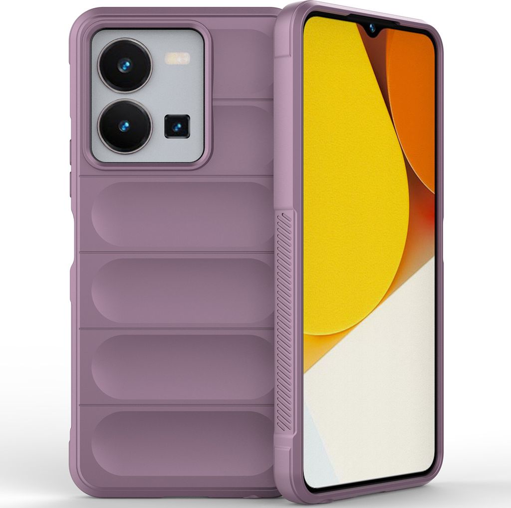 VIVO Y35 4G Hülle, Weich TPU Silikon Stossfest Anti-rutsch Schutzhülle für VIVO Y35 4G Lila
