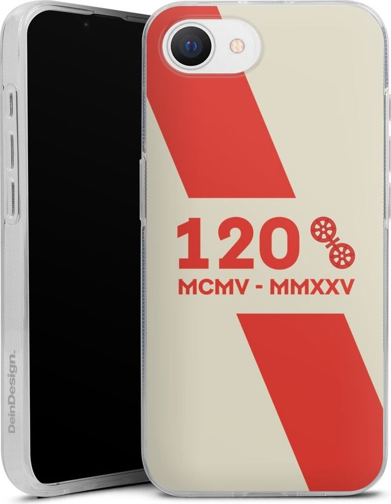DeinDesign Handyhülle für Apple iPhone 16e Silikon Hülle Case Smartphone Schutzhülle 1. FSV Mainz 05 E.V. 120 Jahre Bundesliga