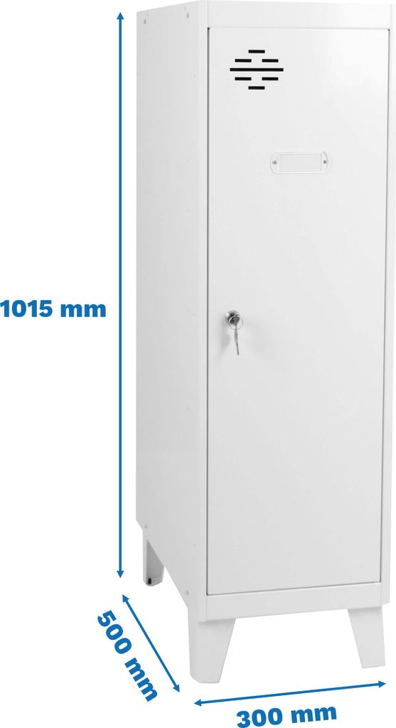 Simonrack Spind SIMONLOCKER DISM SINGLE weiß 8425437120404, 1 Schließfach 30,0 x 50,0 x 101,5 cm