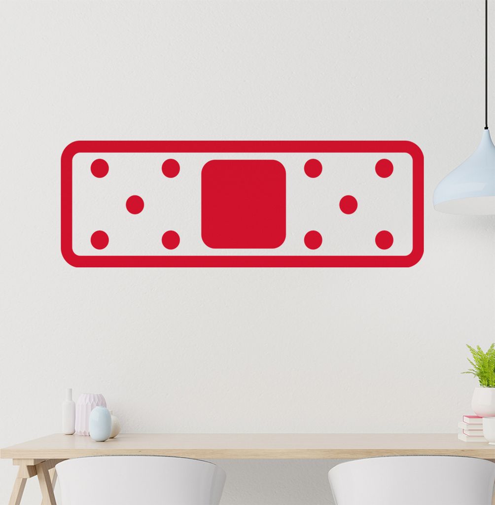 Pflaster lang Wandtattoo in 6 Größen - Wandaufkleber Wall Sticker - Dekoration, Küche, Wohnzimmer, Schlafzimmer, Badezimmer