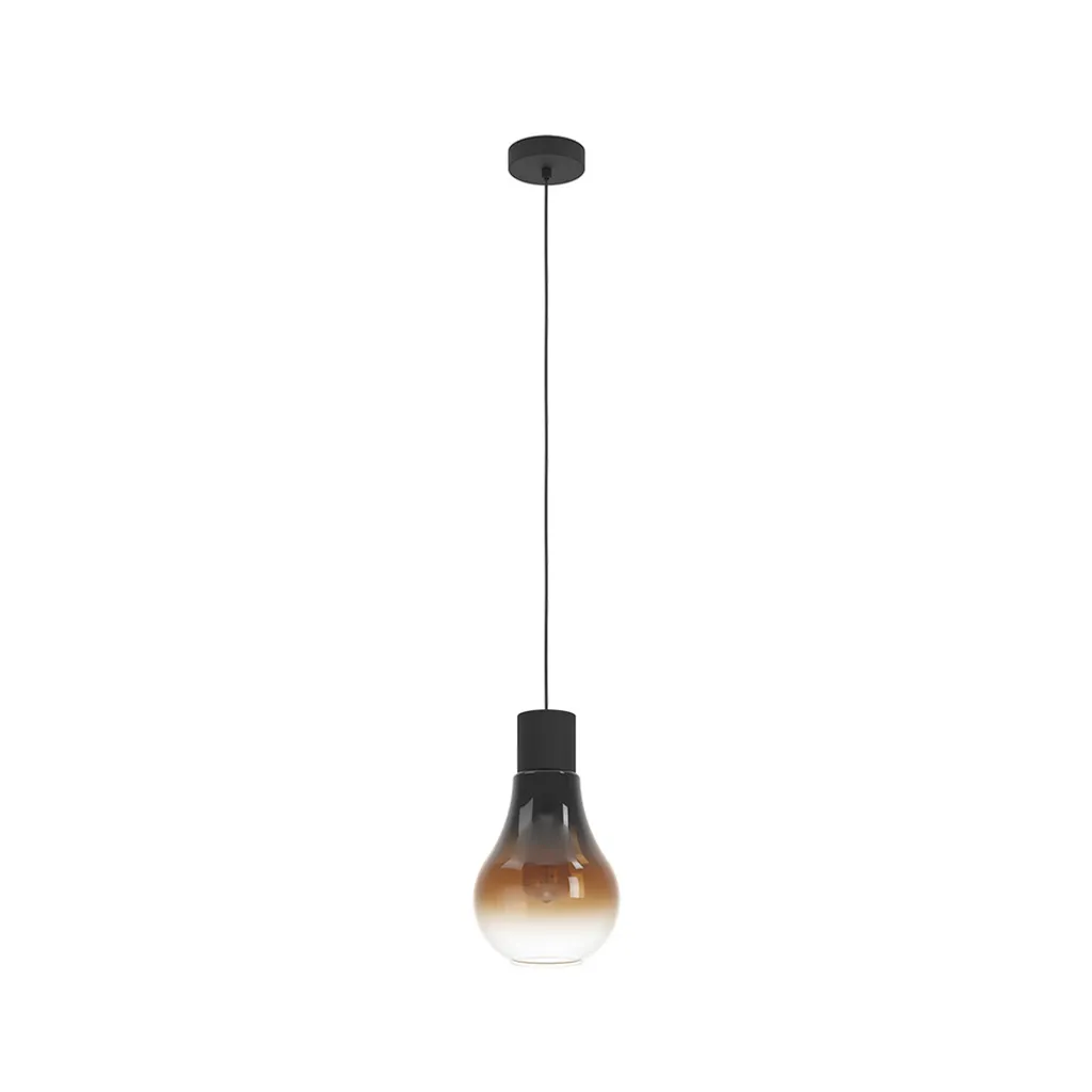 Sospensione Eglo CHASELY 43459 Nero e Marrone: Eleganza per Interni
