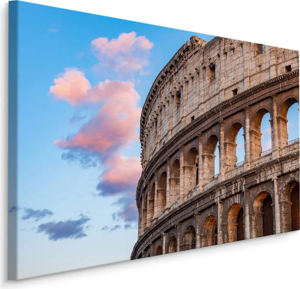 Fotomurale Colosseo Roma 100x70 cm XXL - Tela d'Arte per Arredo Muro