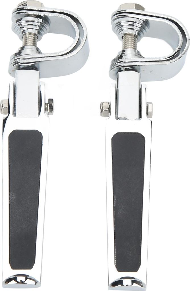 Paar Clevis Foot Pedale u Klemme Fußstützen Universal für Motorradstraßenrad mit 1in - 1‐1/4in Autobahn -Motor -Crash Bar