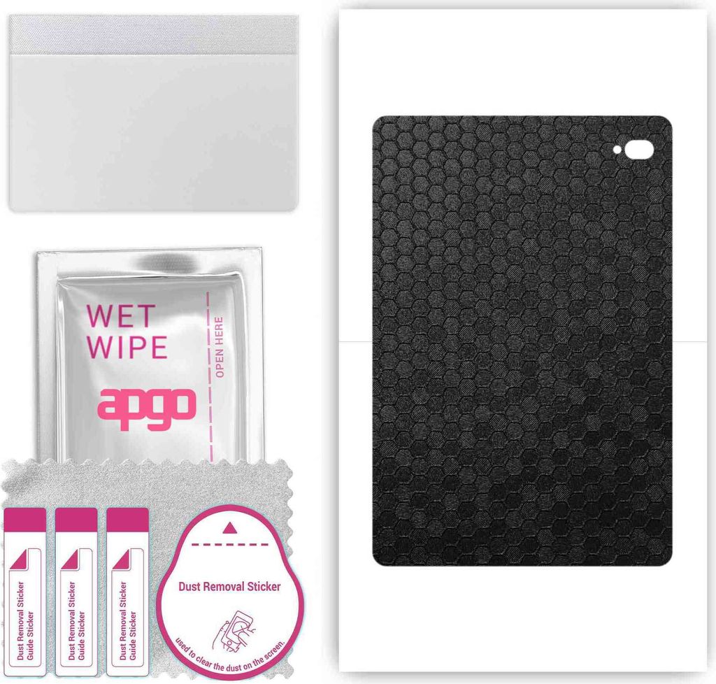 apgo Rückseite Schutzfolie, Skin, kompatibel mit Teclast T30 Pro, Hinten Displayschutzfolie aus Vinylfolie, kratzfest, einfache Montage - Schwarze...