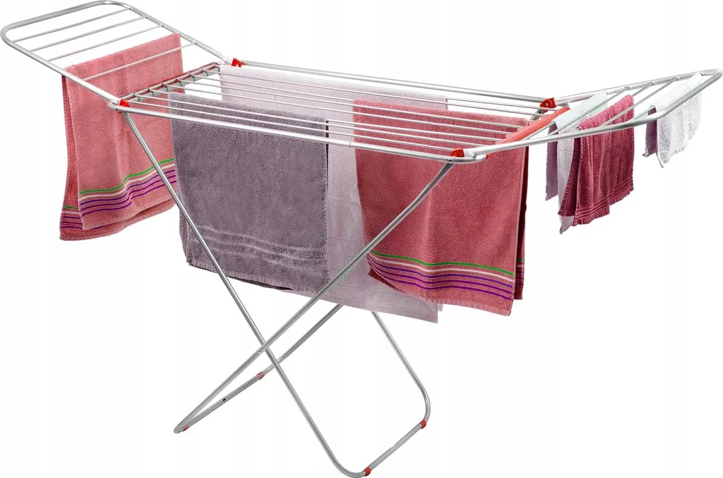 Étendoir à linge vertical pliable 175 cm grande surface de séchage - 2