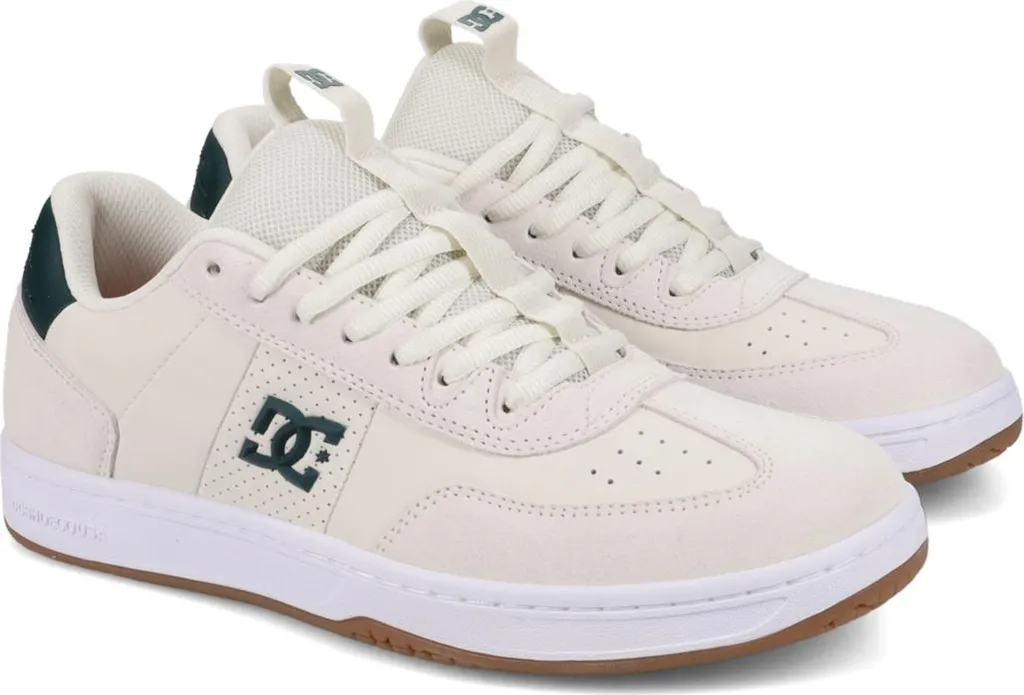 DC Astrix S Blanc Cassé et Vert Taille 42 : Sneakers de Skate Originales