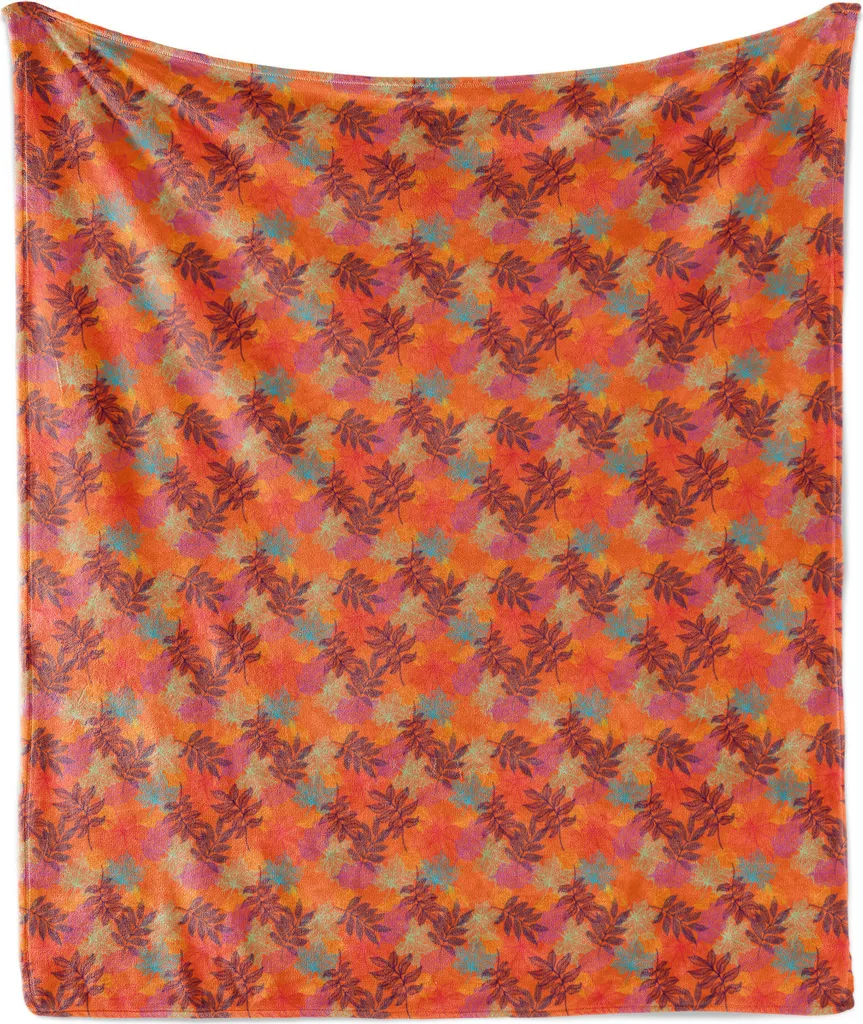 Coperta Zen ABAKUHAUS 175x230 cm - Relax Autunnale Vermiglio