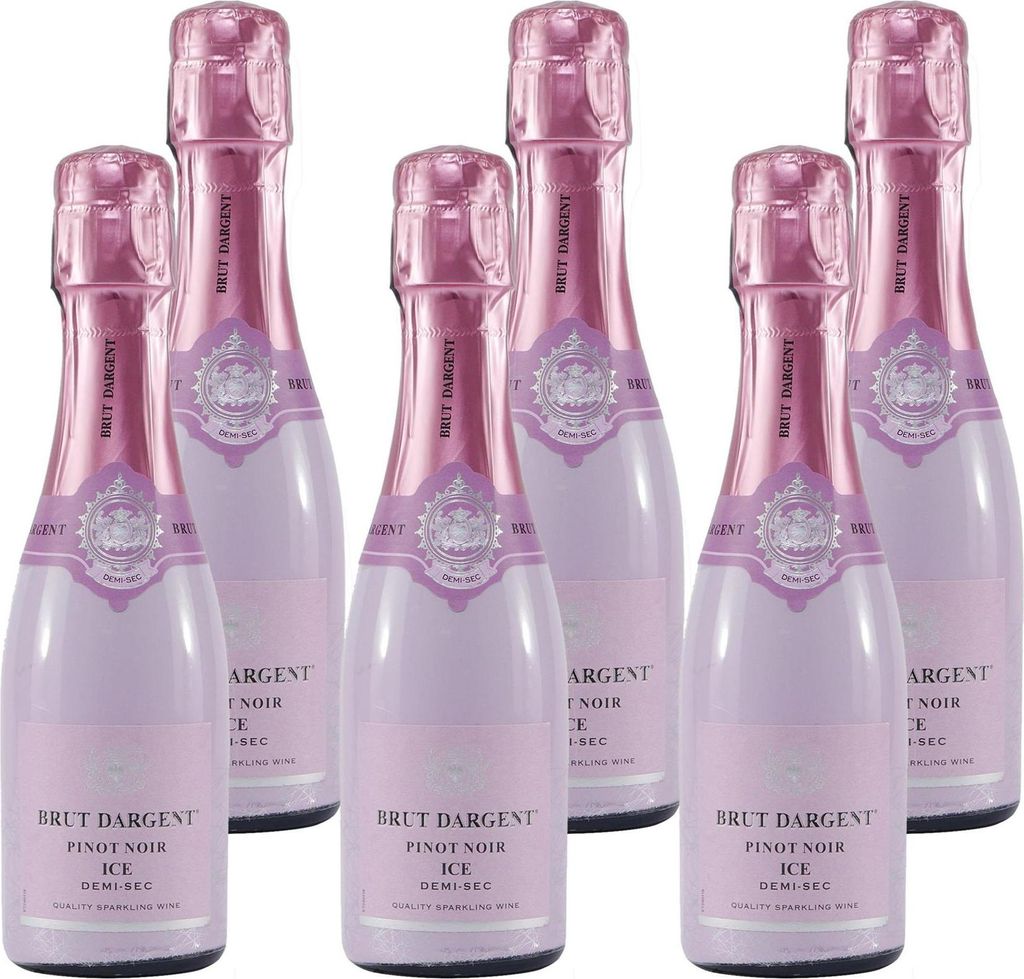 Brut Dargent Pinot Noir ICE Sekt -halbtrocken- (6 x 0,2L)