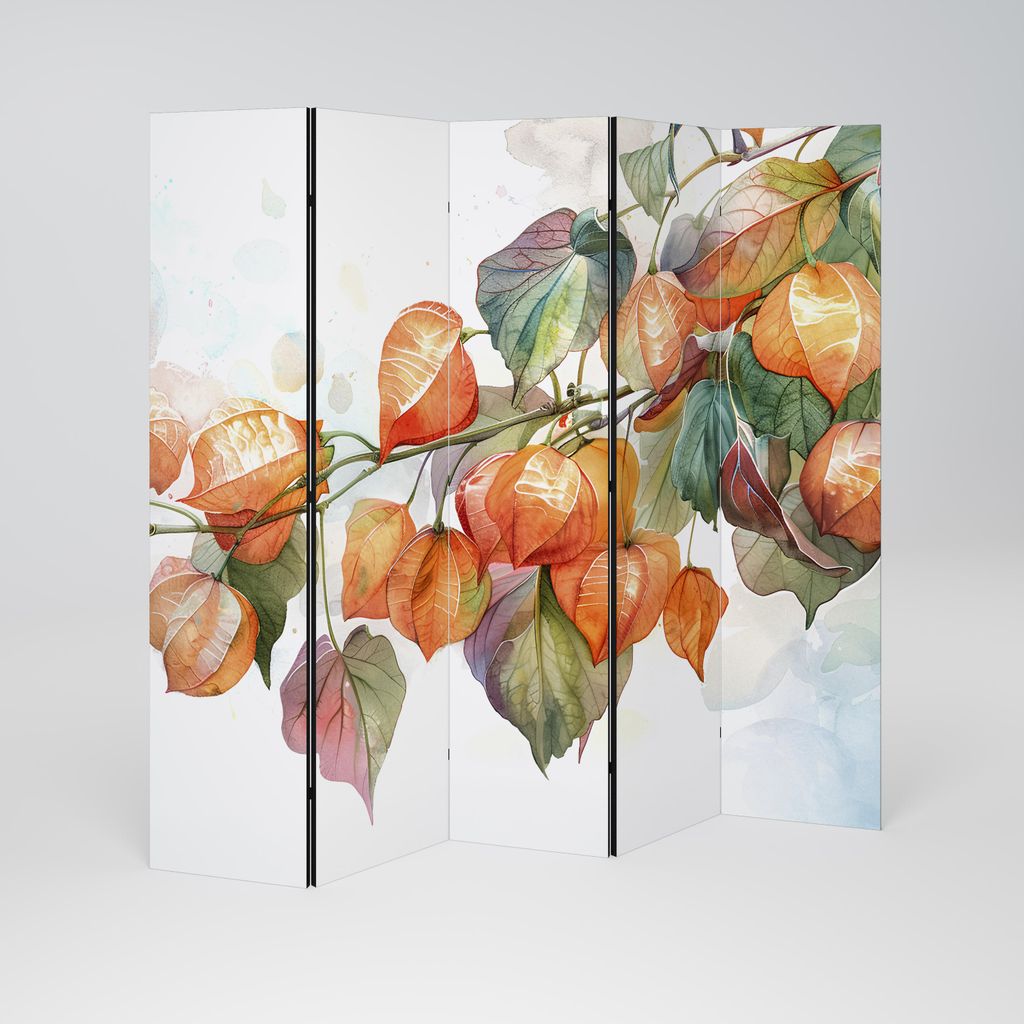 SpaceRebels Paravent Raumteiler - 5-teilig Raumtrenner, Druck 2-Seite - Raumtrenner - Trennwand Wohnung - Room Divider - Spanische Wand Deko Modern...