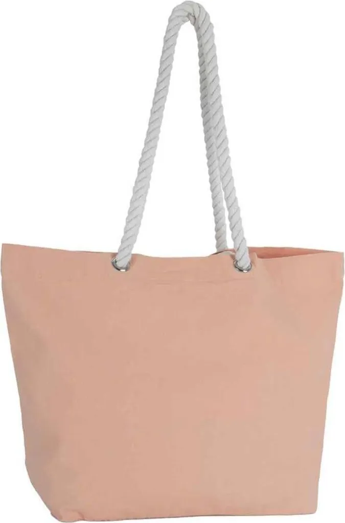 Borsa Kimood PC7613 Light Peach | Tote Bag Cotone Lavato Extra Large