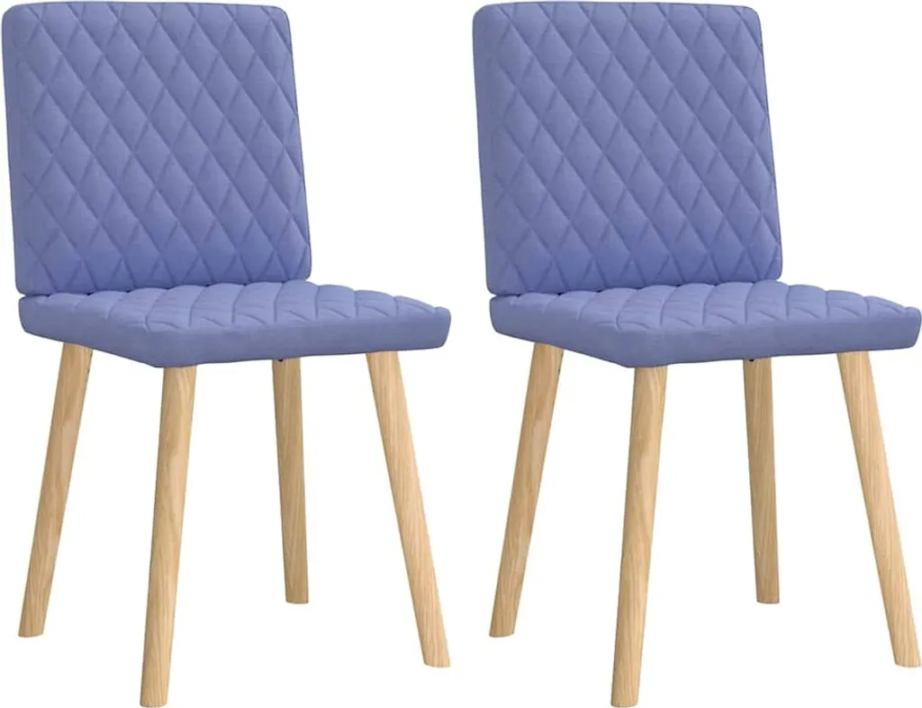 Offerta Set 2 Sedie vidaXL Blu Denim | Stile Jeans Imbottite