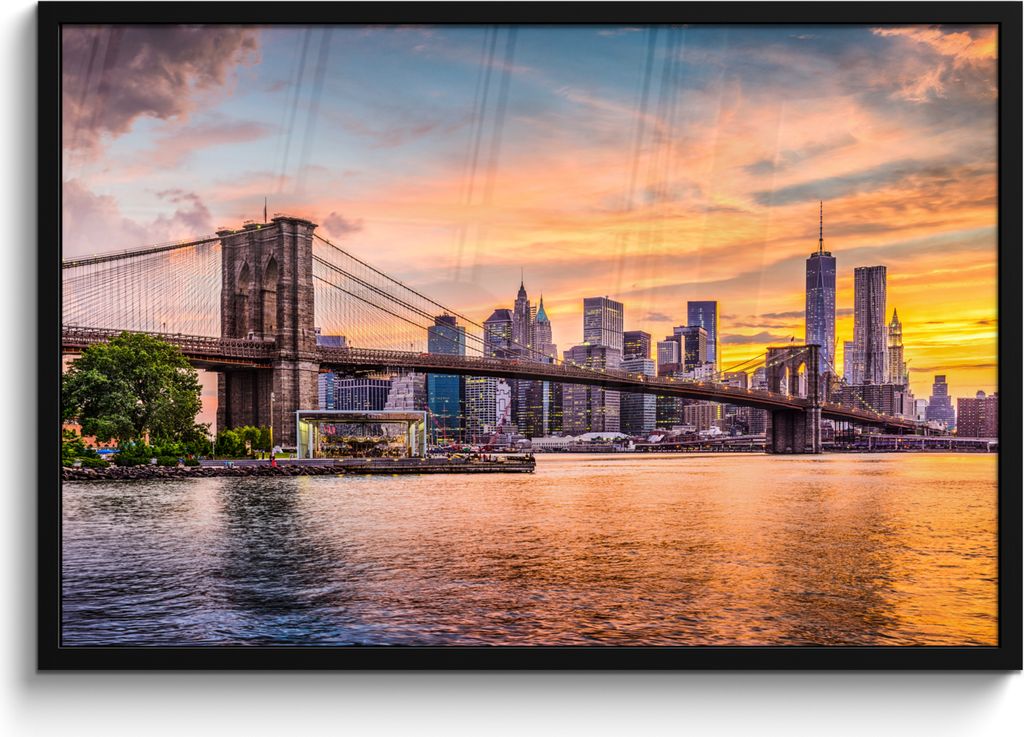 MuchoWow® MuchoWow® Gerahmtes Poster New York - Brooklyn Produktbild 