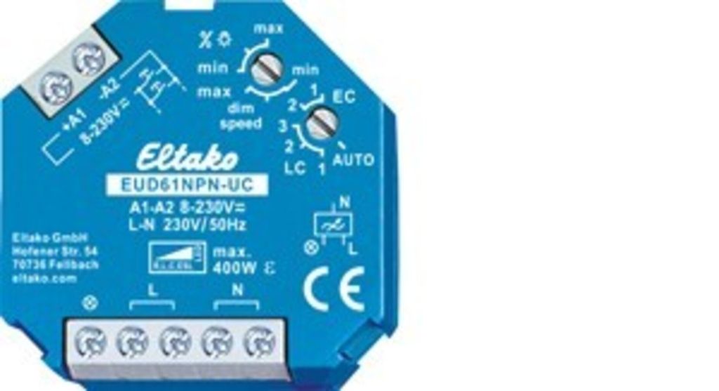 Eltako EUD61NPN-UC, Stmívač a vypínač, Připevnitelný, Obrázek produktu 