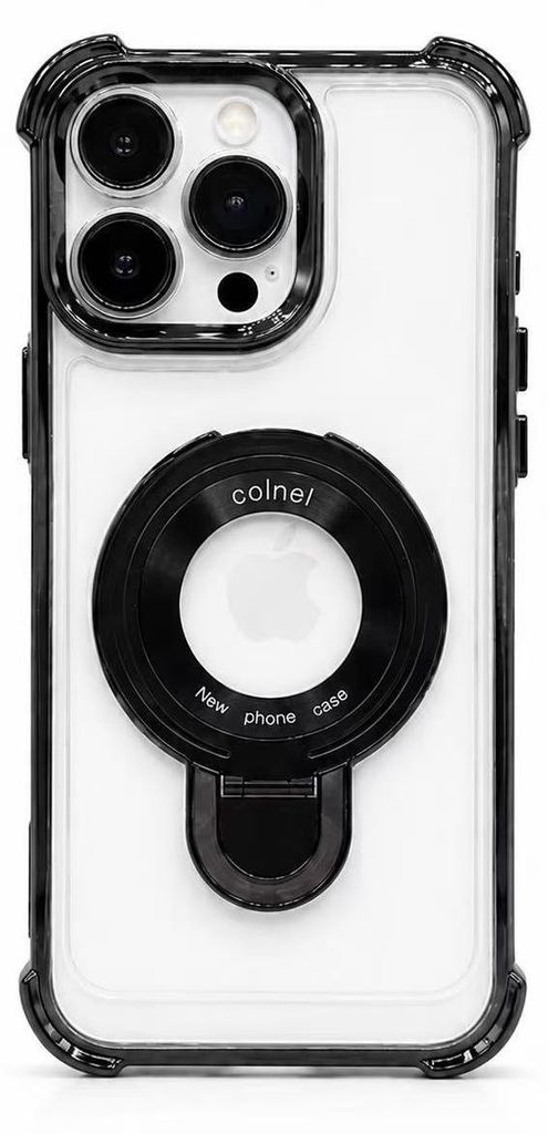 MagSafe Handyhülle für iPhone 14 Transparent Schwarz – Case Produktbild 