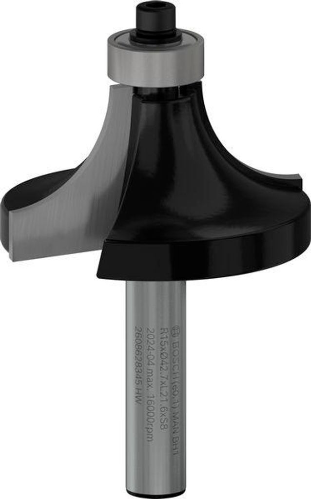 PRO Abrundfräser, R 15, Schaft 8 mm Produktbild 