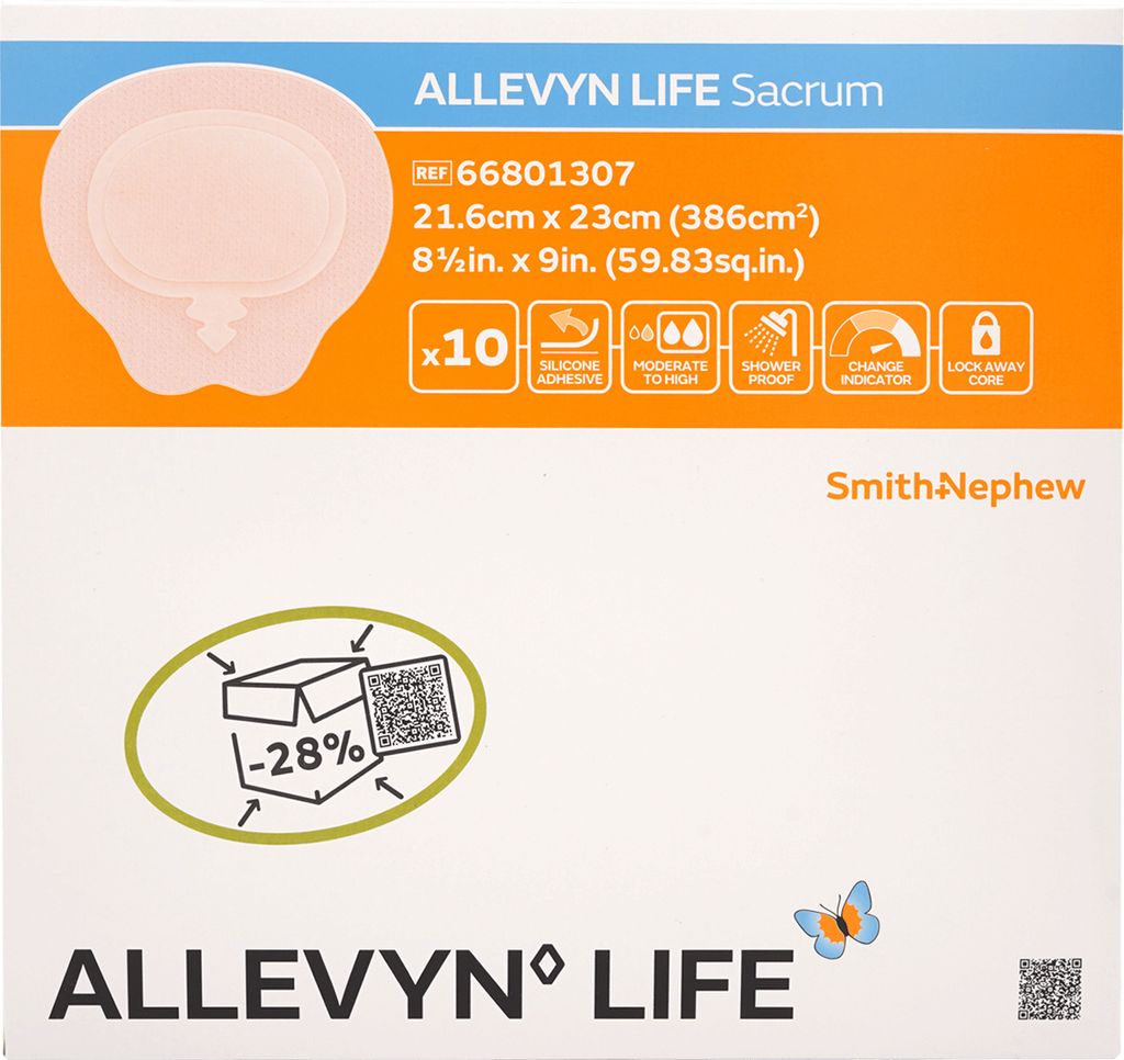 Allevyn Life Sacrum gr.21,6x23cm Silik.Schaumverb. 10 pz Immagine del prodotto 