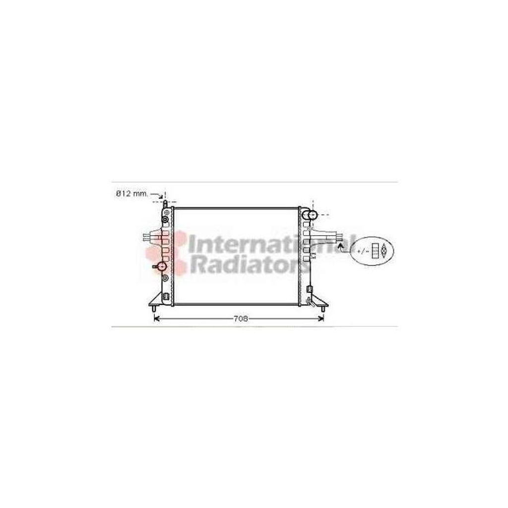 Van Wezel Wasserkühler für Opel Astra G + CC Coupe Caravan Cabriolet Zafira A