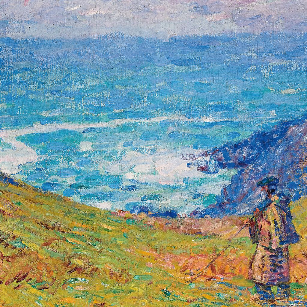 John Peter Russell Kunstdruck Bild - Fischer An Der Steilküste, 1900-1904 (40 x 40 cm)