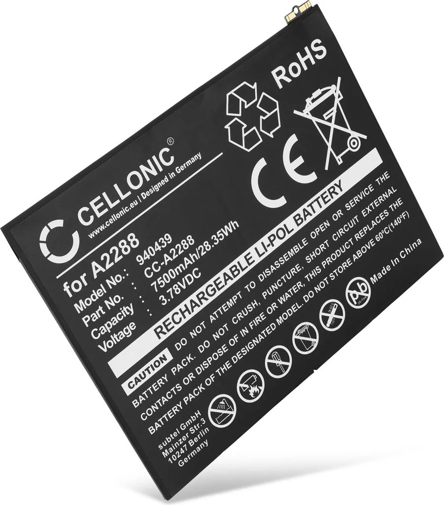Batteria Ricambio iPad Air 4 (2020) CELLONIC - Alta Durata 7500mAh