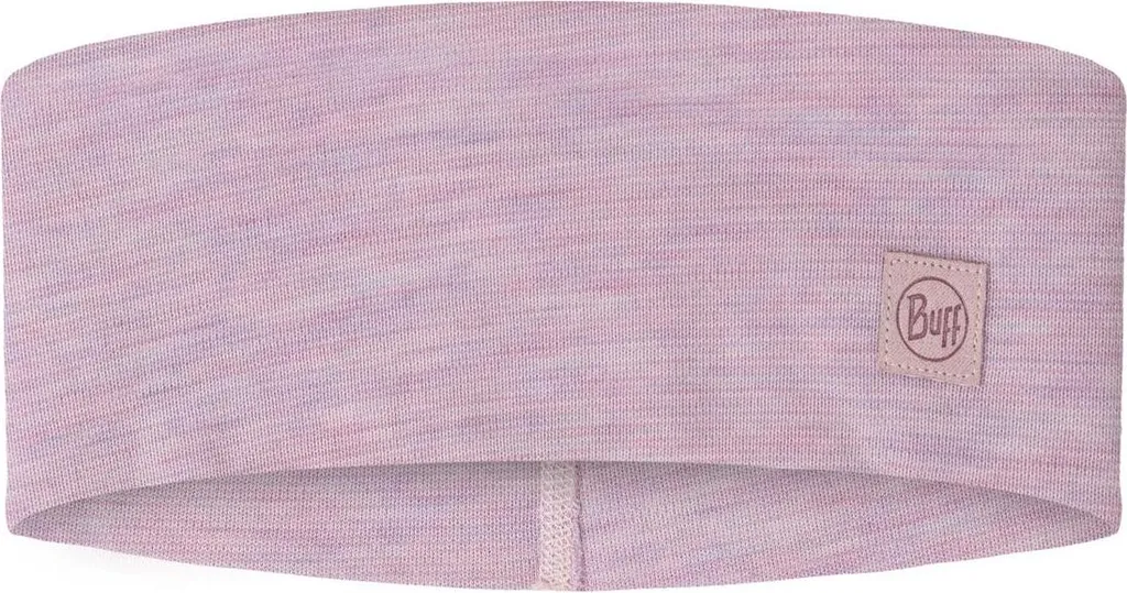 Bandeau laine Buff contre le froid aux oreilles - Confort Lilac Sand large