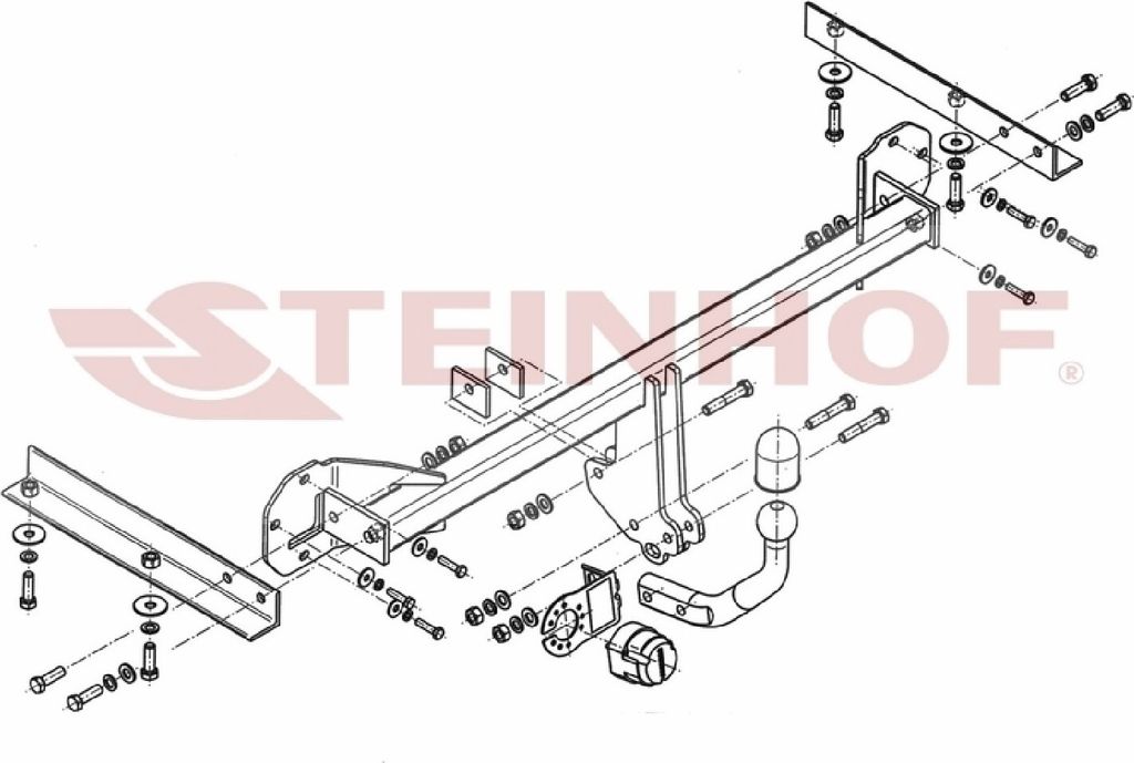 Z546602 Anhängerkupplung passend für HONDA Civic 2012-12/2014 starr