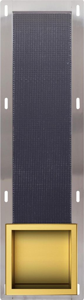 Balneo Toilettenpapierhalter Unterputz Wandnische Toilettenpapieraufbewahrung WALL-BOX PAPER-3 gold 72x19,5x12,1 cm