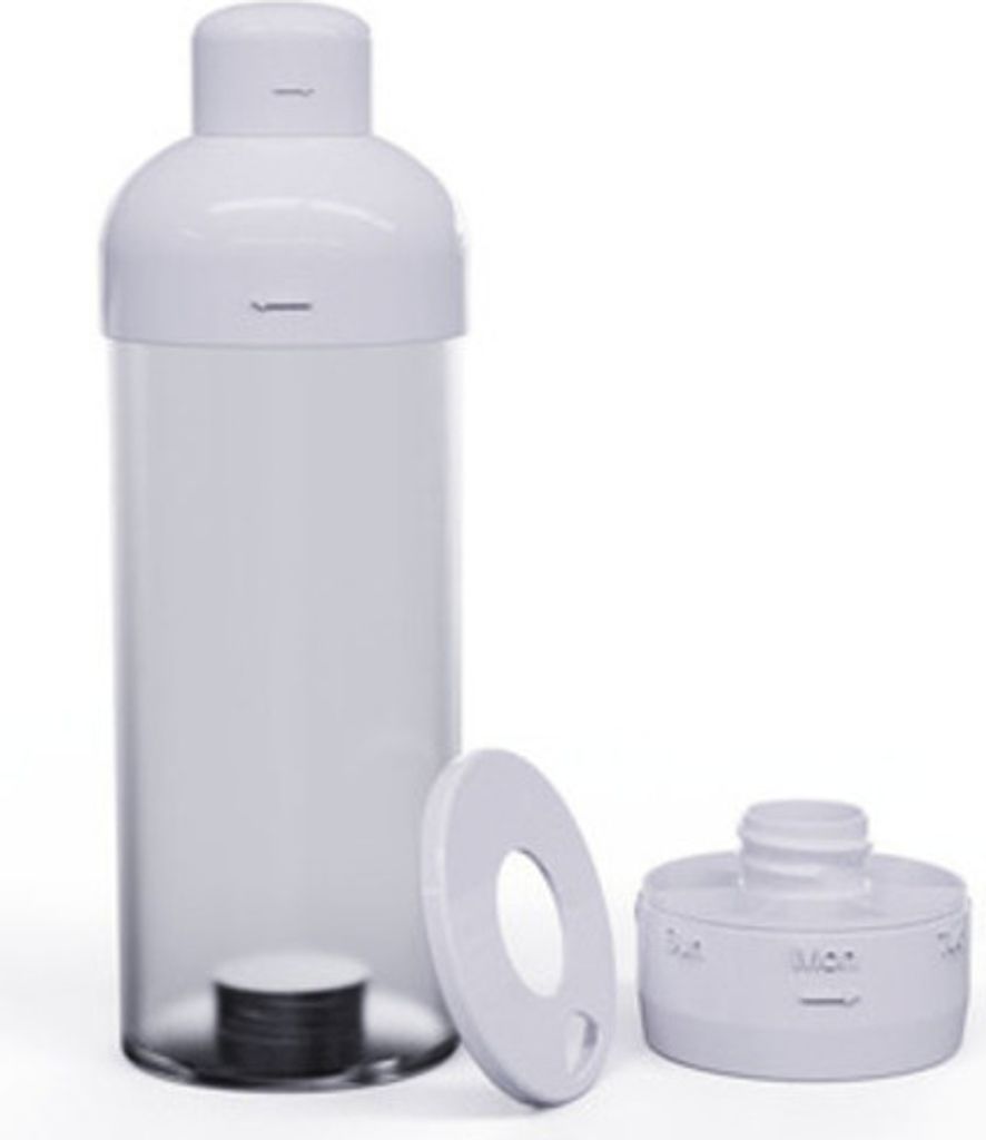 Trinkflasche Wasserflasche mit Tablettenfach 375ml Produktbild 