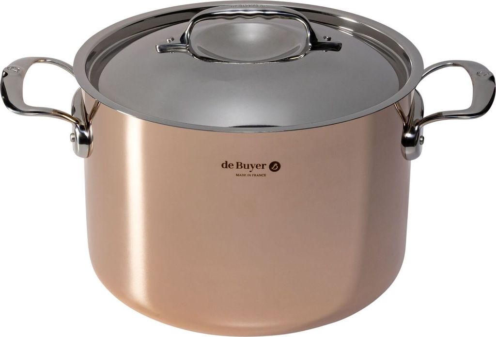 De Buyer Prima Matera Bratentopf Kupfer/Edels. hoch 24cm Produktbild 