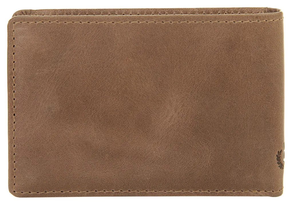 Porte-monnaie Volo bugatti en cuir véritable Cognac avec zip robuste - 7