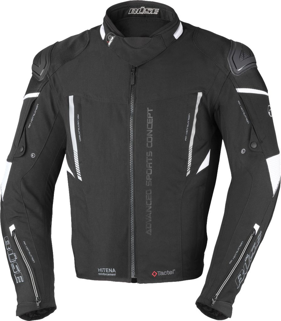 Büse Rocca Textiljacke Schwarz / Weiß 56