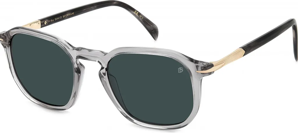 Lunettes de soleil David Beckham DB 1115/S Gris Transparent et Bleu 52mm