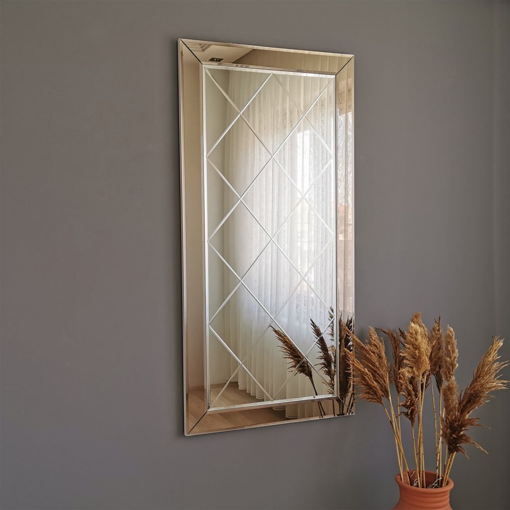 Skye Decor, A330D, Wandspiegel, Bronzie, MDF, 65 x 130 x 2,2 cm